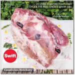 Beef CHUCK EYE ROLL US USDA CHOICE brand SWIFT frozen whole cuts +/- 11kg (price/kg) PREORDER 2-3 days notice